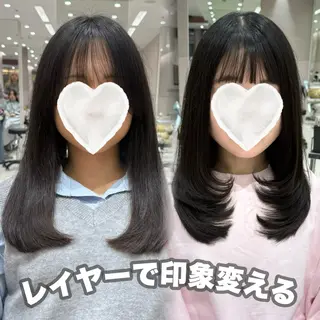 セミロング 内田 志乃のヘアスタイル