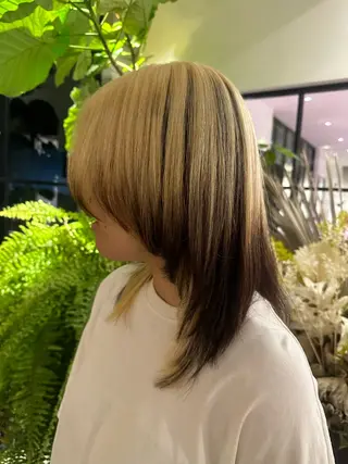 ミディアム なかの りなのヘアスタイル