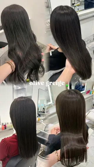 ロング カラー ParveMix 楠本結菜のヘアスタイル