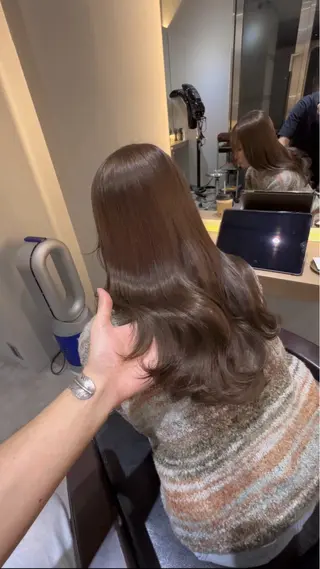 ロング カラー レイヤーカット/ ブリーチカラー/雅人のヘアスタイル