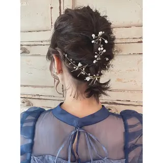 ショート カラー ヘアアレンジ RorriM natsuのヘアスタイル