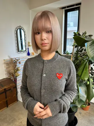 ショート カラー ブリーチ矯正/ ブリーチ特化mikaのヘアスタイル