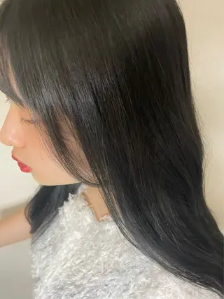 ロング カラー shiomi H TARUMI森彩華のヘアスタイル