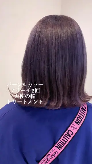 ミディアム カラー 似合わせカラー/艶 髪質改善/ヨシザキのヘアスタイル