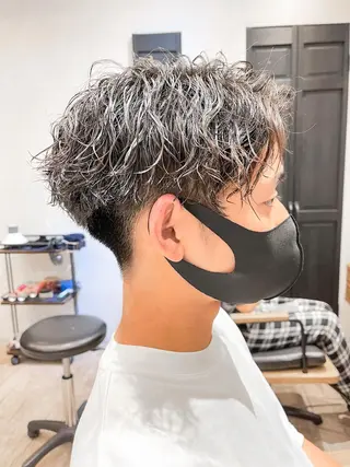 ショート パーマ メンズ amie高崎所属・高崎メンズパーマ 髪質改善TAKEのヘアスタイル