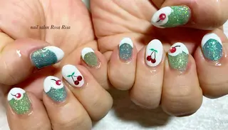 ミディアム ネイル ネイルスタジオ シェイクユアハンズのネイルデザイン