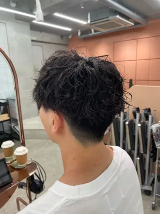 パーマ メンズ 鶴井 美空のヘアスタイル