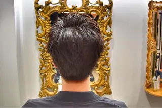 ショート カラー パーマ メンズ 美髪矯正 Rioのヘアスタイル