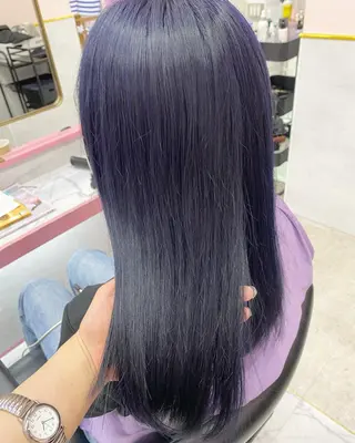 セミロング カラー SALOWIN横浜所属・𓍯韓国style/ 髪質改善𓍯中村和希のヘアスタイル