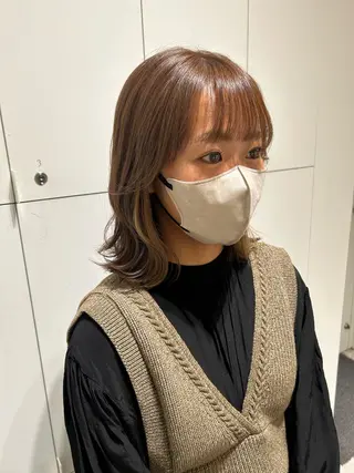 ミディアム カラー 透明感カラー🫧 nanohaのヘアスタイル