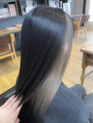 ロング カラー 荻野 翔太朗のヘアスタイル