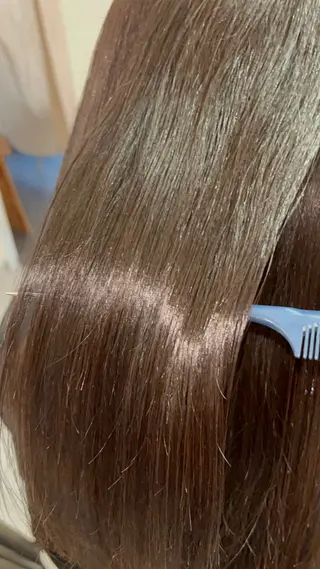 ロング 艶髪color💎髪 質改善ストレート大吉のヘアスタイル