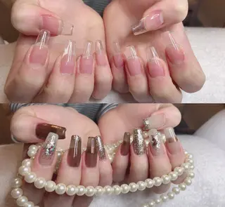 ロング ネイル 長さ出し専門 nynaのネイルデザイン