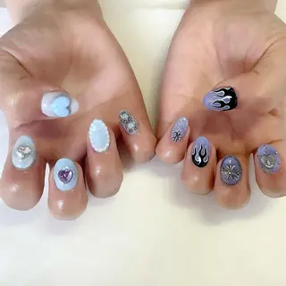 ネイル 💎🐰 saki. m 🐰💎のネイルデザイン