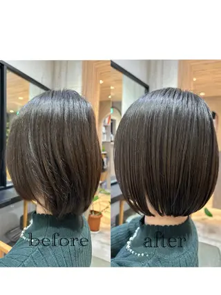 ショート noah rance  池袋所属・✨似合わせボブ✨ 縮毛矯正のヘアスタイル