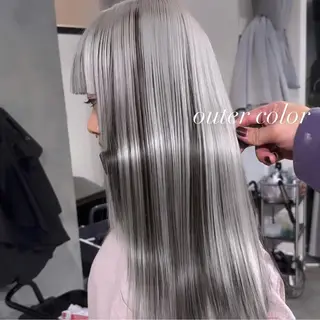 ロング カラー 💜ハイトーン💛 マジカルかいちゃんのヘアスタイル