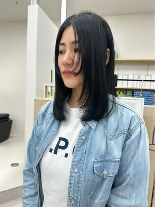 ミディアム カラー 🪭risa 暖色/レイヤー🪭のヘアスタイル