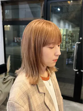 ミディアム カラー うるツヤハイトーン✨ /西川郁巳のヘアスタイル