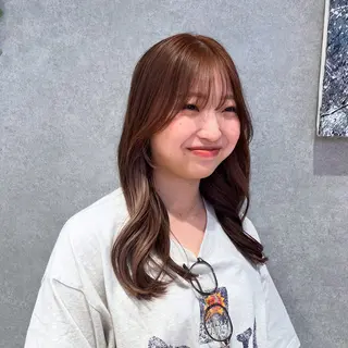 セミロング ナチュラル＊艶＊ 蒲生四丁目＊山保美月のヘアスタイル