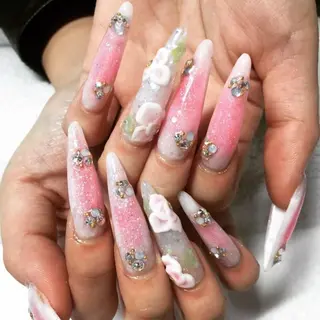 ロング ネイル 《LB》ラブリエ Nail&eyeのマツエク・マツパデザイン