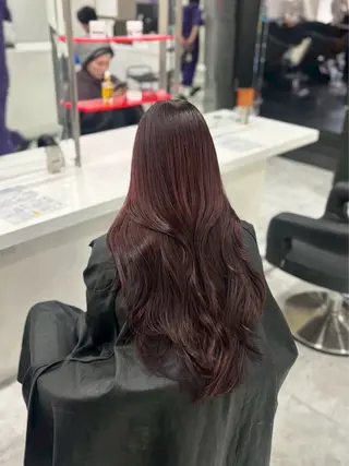 ロング カラー ヘアアレンジ 暖色・髪質改善🍒 吉武杏莉のヘアスタイル