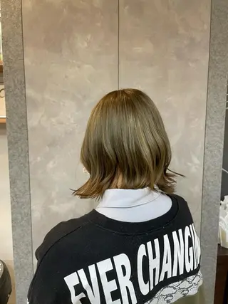 カラー 川野辺幸雄☆髪質改善 ハイライト☆白髪のヘアスタイル