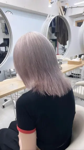 ロング カラー メンズ soi所属・ケアブリーチ/ツヤ髪 /ハイトーン/西村のヘアスタイル