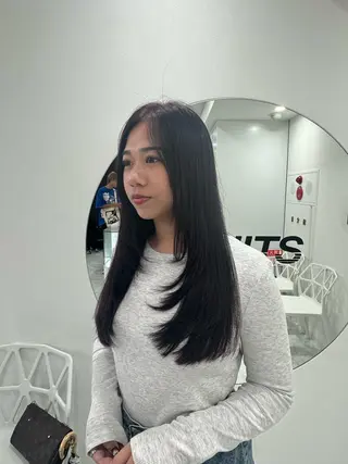 ロング 大人っぽ韓国🤍ブリ ーチ/mitsukiのヘアスタイル