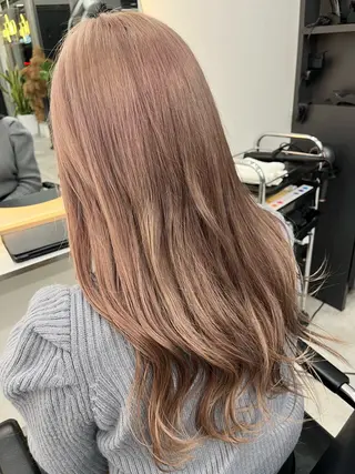 セミロング カラー 福田 文太のヘアスタイル