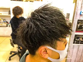 ショート パーマ メンズ 韓国風メンズ/毛流れ ヘアなら須田龍世のヘアスタイル