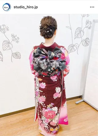 セミロング 京都.祇園セットサロン:スタジオ ヒロ【Studio hiro】所属・ヒロ(hiro) •スタジオヒロのヘアスタイル