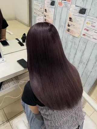 セミロング 【髪質改善カラー】 あむ·. ⟡ 🖤のヘアスタイル