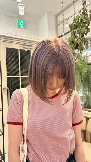 ショート カラー じゅわっと暖色カラー 🍊Moemiのヘアスタイル