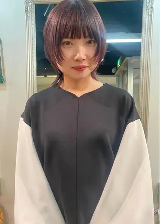 ミディアム カラー パーマ ヘアアレンジ GIVET (ジヴェ)所属・撮影モデル募集 🦋soemikaのヘアスタイル