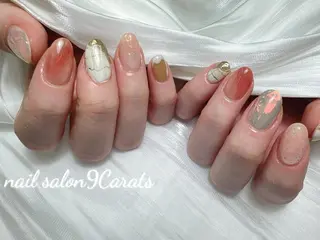 ネイル 💜ワンホンネイル ナインカラット💎のネイルデザイン