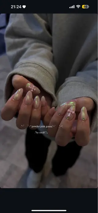 ネイル GRANDE大須 Cecil💜のネイルデザイン