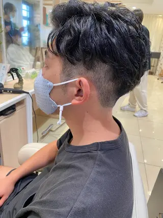 パーマ メンズ 🩵波巻き／ツイスパ HARU💎のヘアスタイル