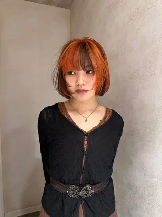 カラー ハイトーン🫀 デザイン🪐yumeのヘアスタイル