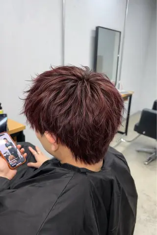 カラー メンズ lafit香椎所属・優作 【香椎カラー特化】のヘアスタイル