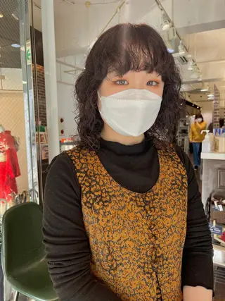 ミディアム カラー 💖デザインカラー/ タダ ハナカ💖のヘアスタイル