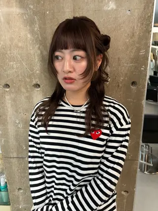 ロング ヘアアレンジ person♡kii マオのヘアスタイル