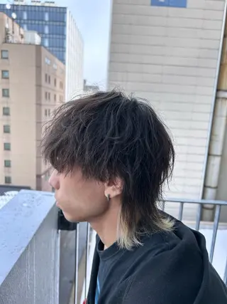 ショート カラー パーマ メンズ メンズ特化 👑YUTAのヘアスタイル