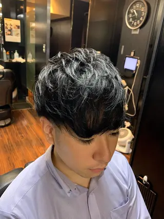 ショート メンズ ヒロ銀座 バーバーショップ神楽坂所属・ひらお あおとのヘアスタイル