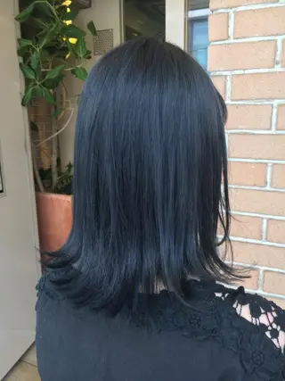 ミディアム カラー 北條 優輝のヘアスタイル