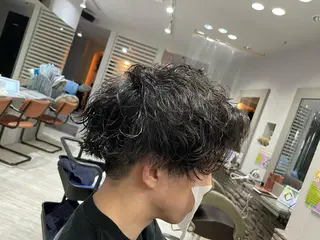 ショート パーマ メンズ メンズカット無料 🍁遠藤歩未🍁のヘアスタイル