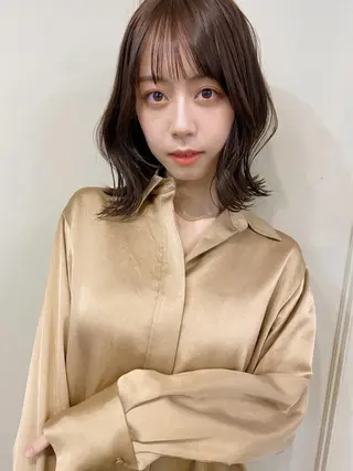 ミディアム 鎌倉 彩のヘアスタイル