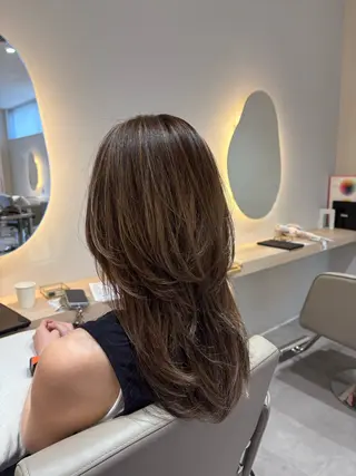 ロング カラー レイヤー/透明感/髪 質改善/メンズ/佐藤のヘアスタイル