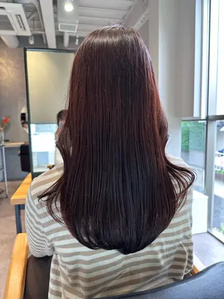 ロング カラー 韓国風/オシャレ /縮毛矯正/滝口琴未のヘアスタイル