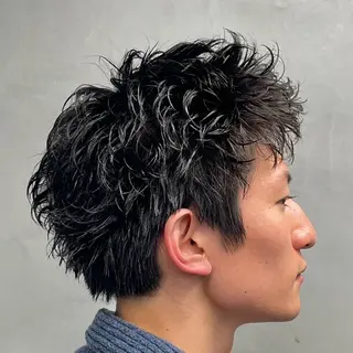 ショート パーマ ヘアアレンジ メンズ fifth Tokyo所属・fifth 石川 凪のヘアスタイル