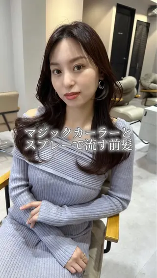 ロング カラー ヘアアレンジ topstylist 芳賀みなみのヘアスタイル